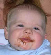 Baby Chocolate Face :AJ :@)